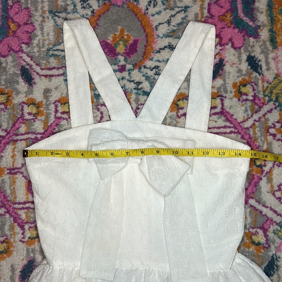 Maje Libby White Eyelet Bow Detail Dress NWT Size 36 - Picture 9 of 10